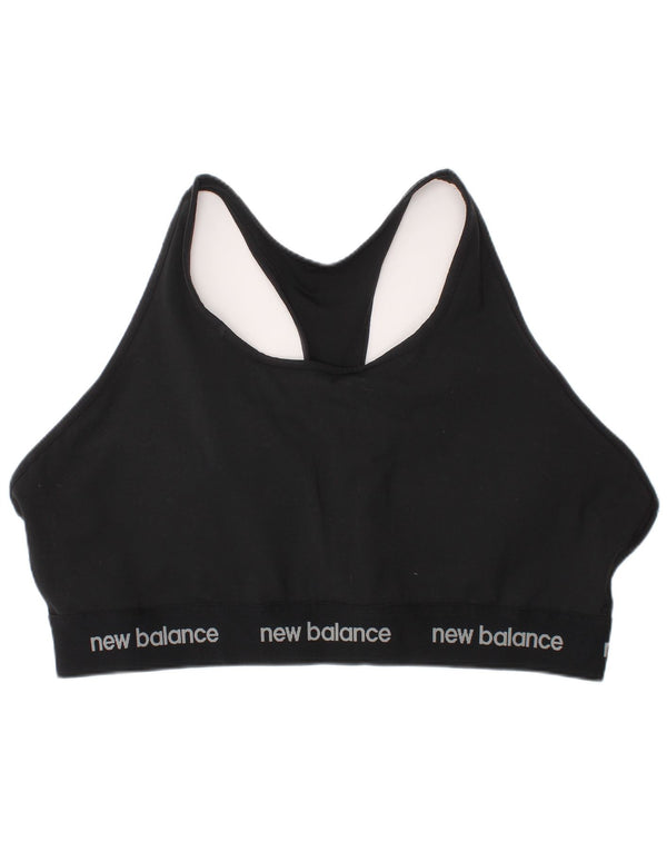 Sutiã esportivo gráfico feminino New Balance XL preto esportivo