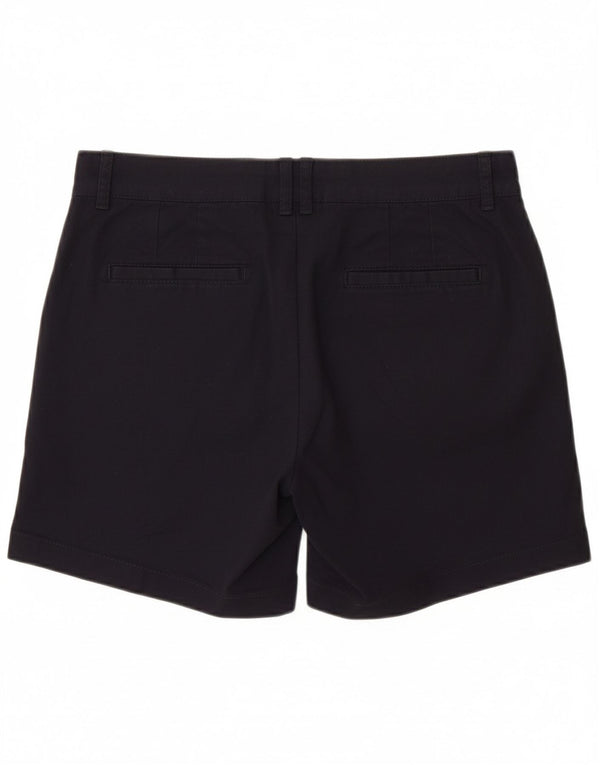 Shorts chino feminino FAT FACE UK 8 pequeno W30 algodão azul marinho