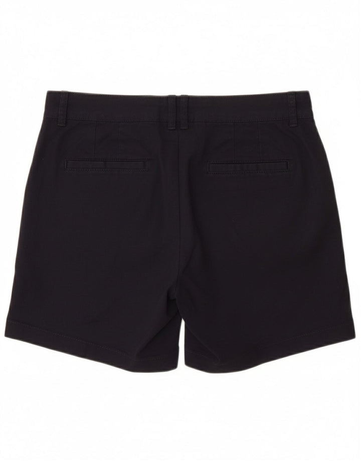 Shorts chino feminino FAT FACE UK 8 pequeno W30 algodão azul marinho