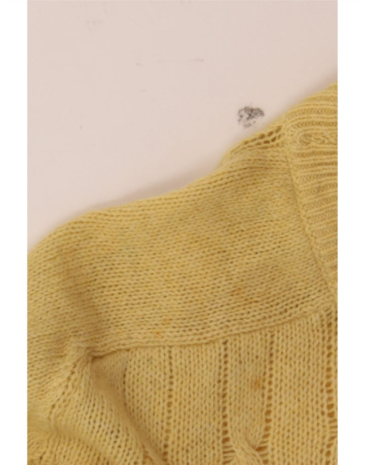 VINTAGE Mens Boat Neck Jumper Sweater Large Yellow Vintage Vintage and Second-Hand Vintage from Messina Hembry 