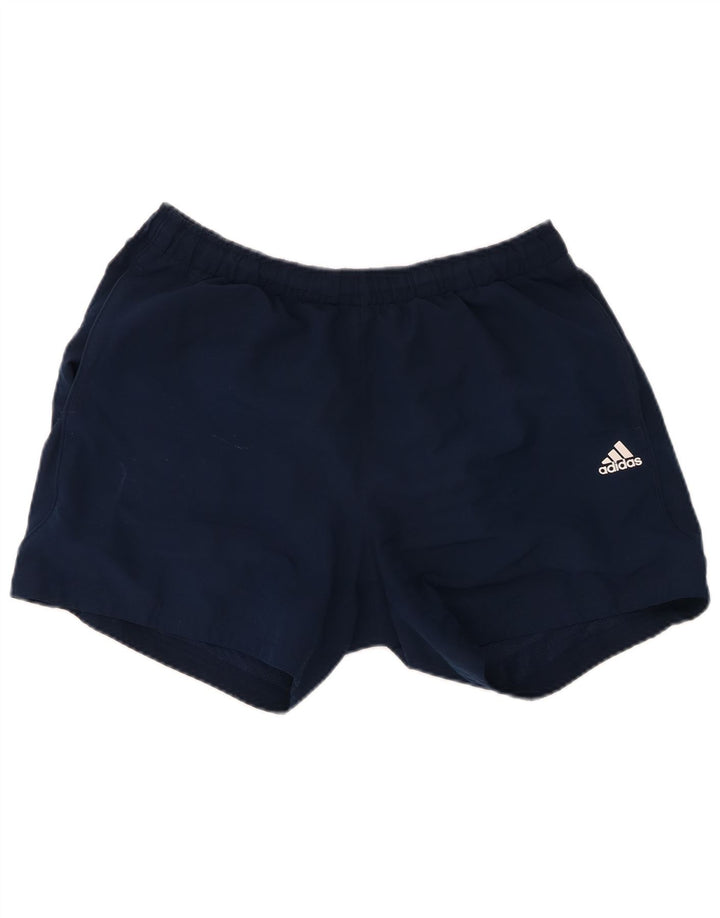 ADIDAS Mens Climalite Sport Shorts XL Navy Blue Polyester