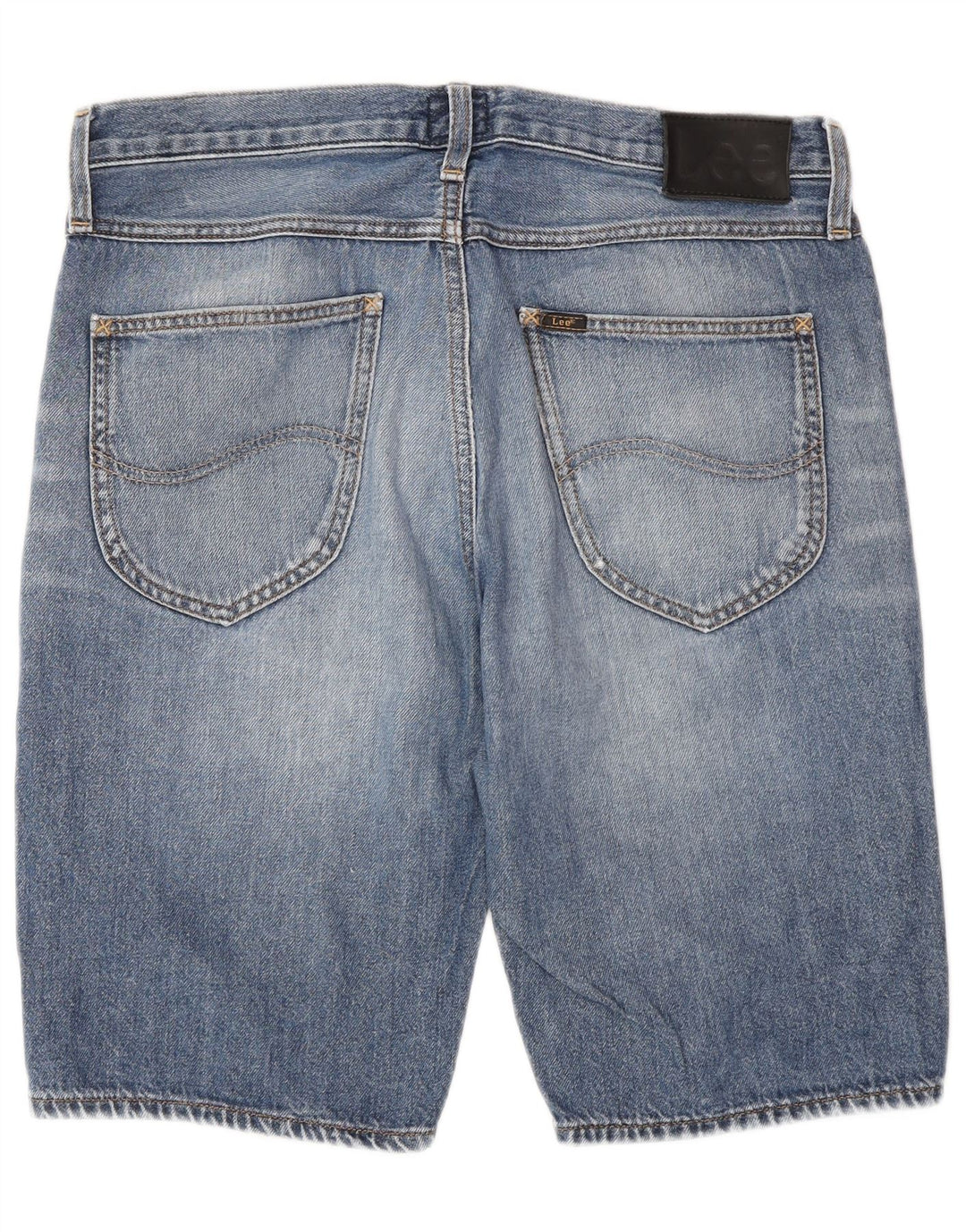 Shorts jeans curtos Lee masculino com 5 bolsos W31 algodão azul médio