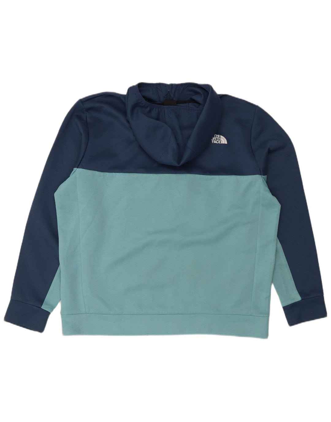Jumper masculino com capuz e gola com zíper THE NORTH FACE XL azul marinho colorblock