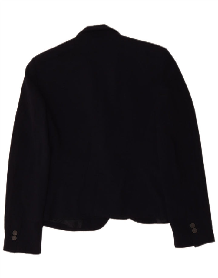 Jaqueta blazer feminina Zara com 1 botão Reino Unido 14 médio azul marinho