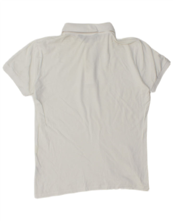 Camisa polo masculina Kappa grande branca