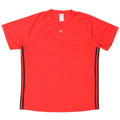 ADIDAS Mens Climalite T-Shirt Top XL Vermelho Poliéster