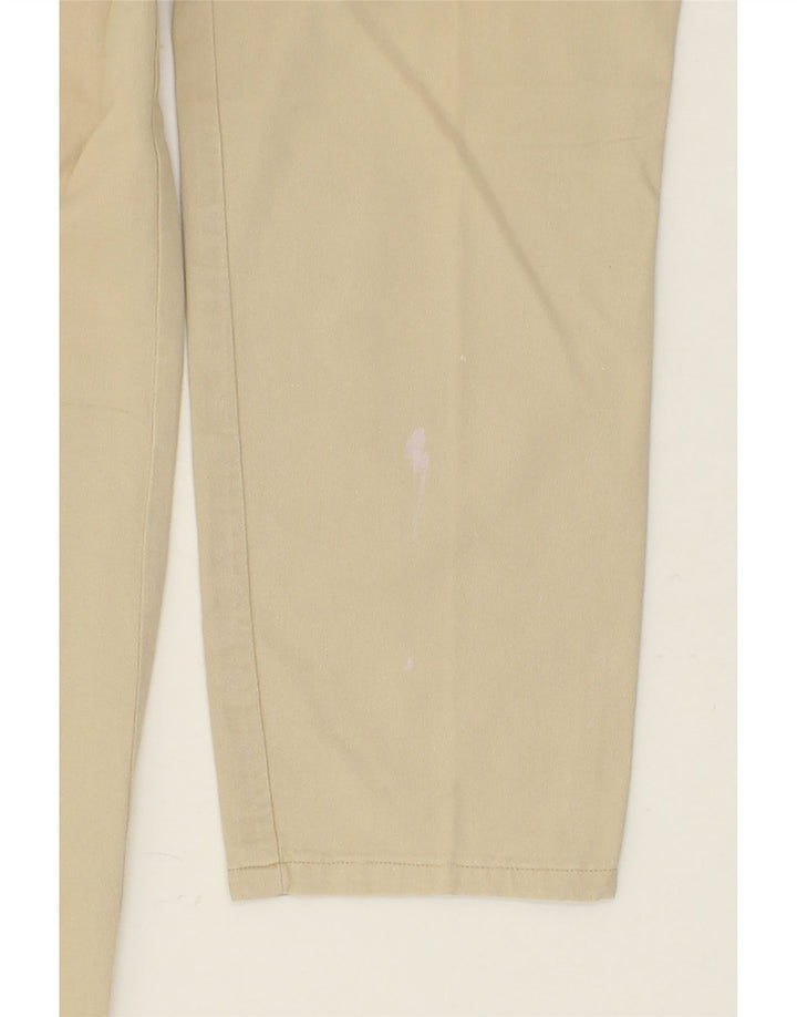 KRIZIA JEANS Womens Straight Casual Trousers W34 L26 Beige Cotton Vintage Krizia Jeans and Second-Hand Krizia Jeans from Messina Hembry 