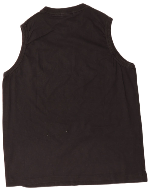 FILA Mens Graphic Vest Top XL Preto Colorblock Algodão