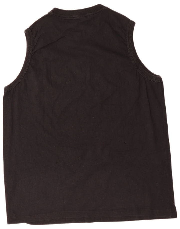FILA Mens Graphic Vest Top XL Preto Colorblock Algodão