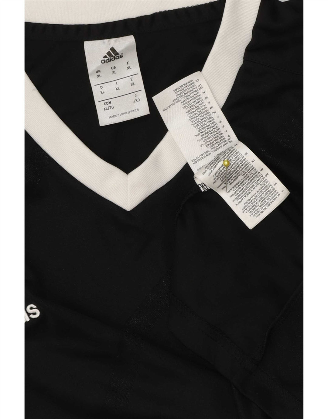 Adidas Mens Climalite Camiseta Top XL Preto Poliéster