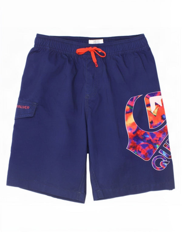 Calções de banho Quiksilver Boys Graphic 9-10 anos pequeno azul marinho
