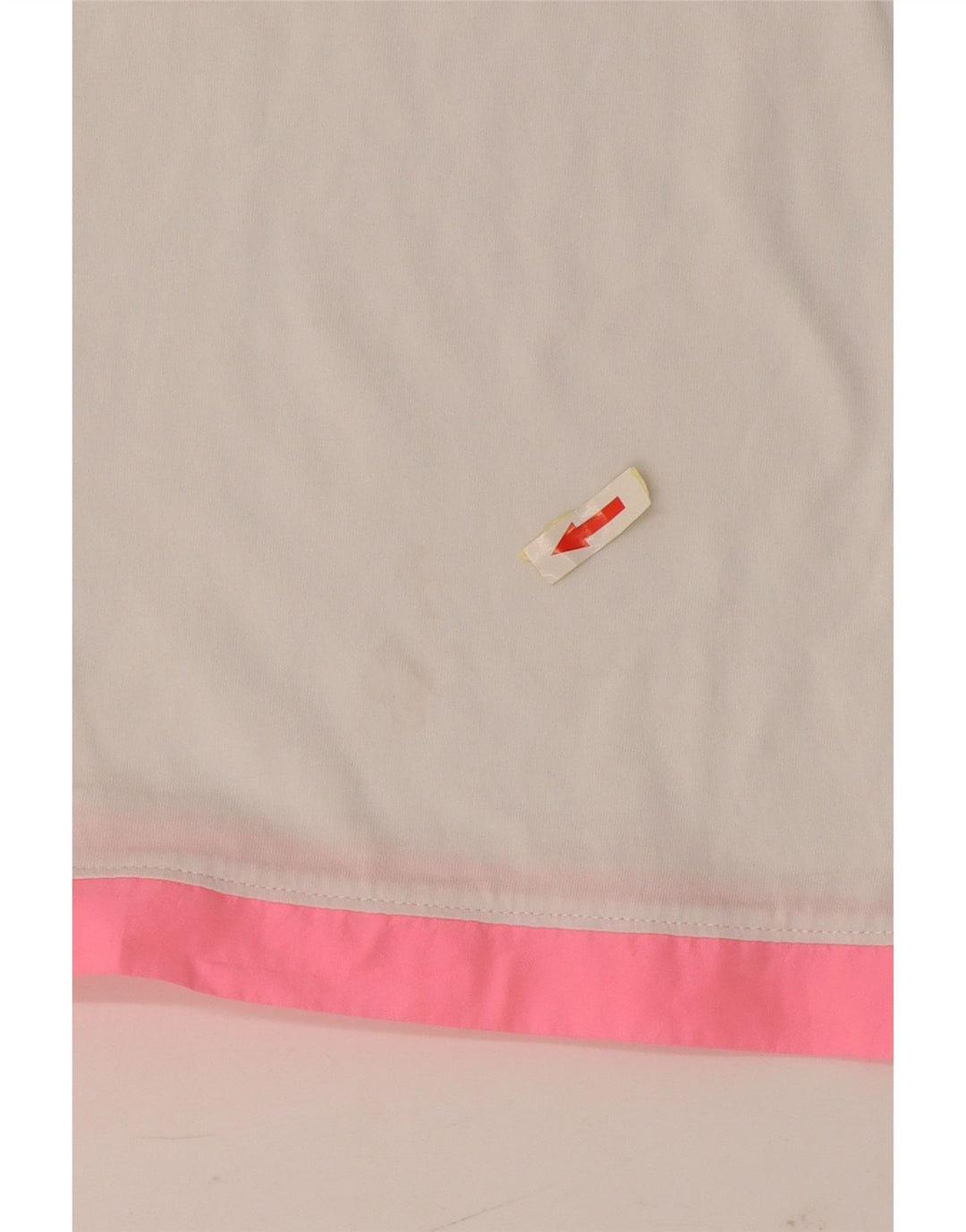 Diadora Womens Crop Graphic T-Shirt Top UK 12 Médio Branco