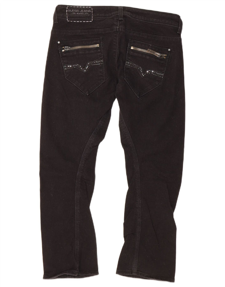 Calça jeans feminina Guess W28 L23 algodão preto
