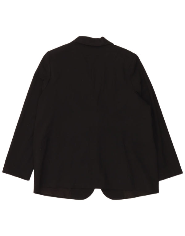 Jaqueta blazer feminina Marks & Spencer com 1 botão grande Reino Unido 18 XL preta