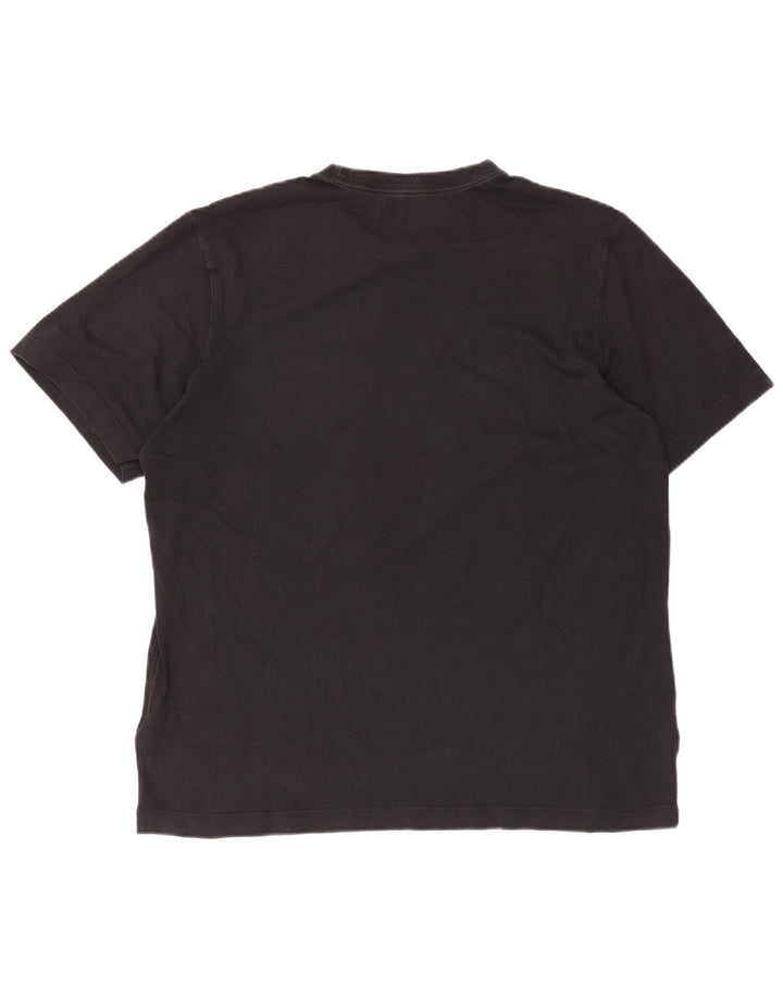 Camiseta masculina NIKE Top grande de algodão preto