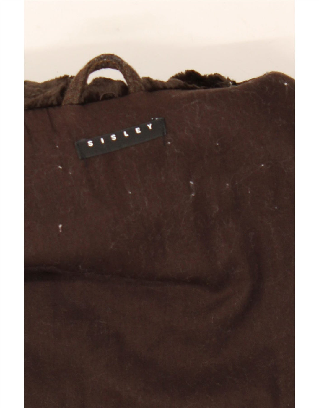 Sisley Masculino Pea Coat IT 50 Grande Listrado Marrom
