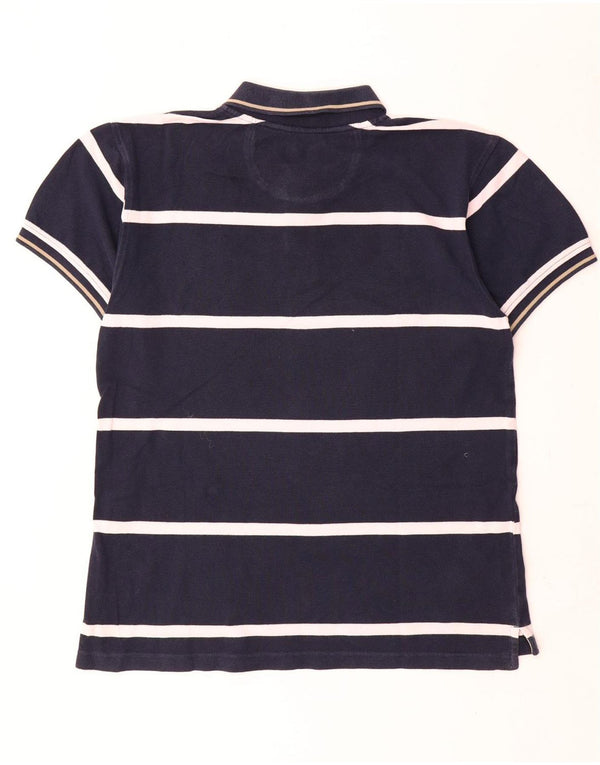 Henri Lloyd Mens Urban Fit Polo Shirt XL Navy Blue Striped Cotton