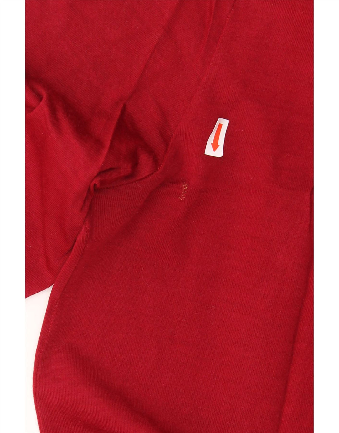 Camisa pulôver masculina VINTAGE tamanho 40 15 1/2 lã virgem vermelha média