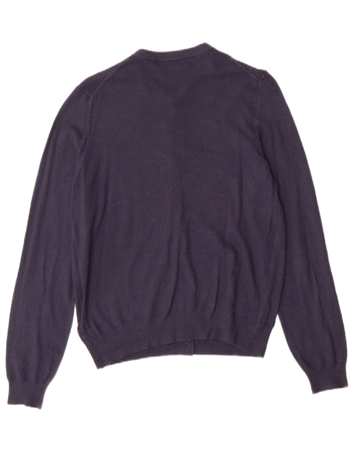 Suéter cardigã feminino Marks & Spencer UK 14 médio azul marinho clássico