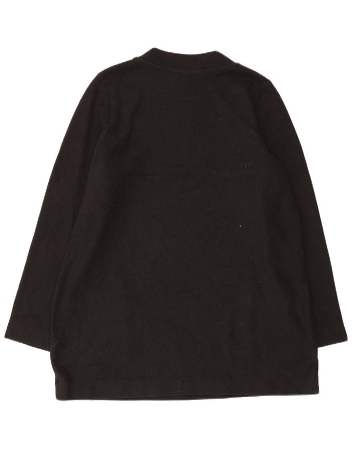 Suéter feminino MARKS & SPENCER com gola redonda Reino Unido 16 grande preto