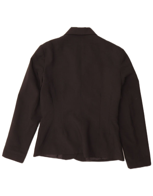Jaqueta blazer feminina St. Bernard com 4 botões Reino Unido 12 poliéster preto médio