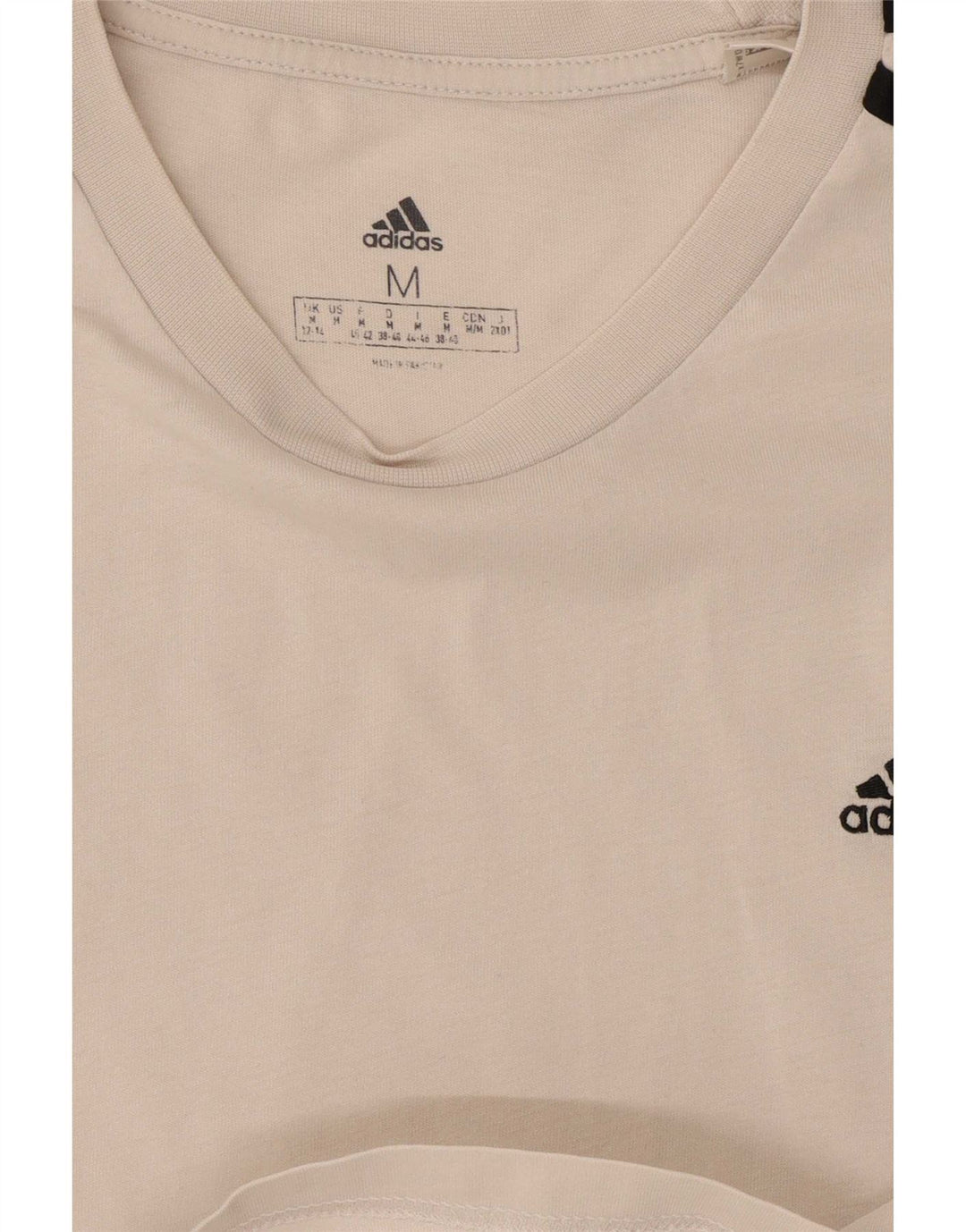 Camiseta Adidas Feminina Crop Top UK 12/14 Médio Branco