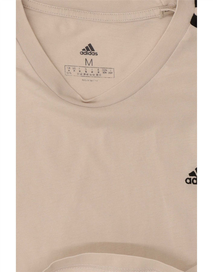 Camiseta Adidas Feminina Crop Top UK 12/14 Médio Branco