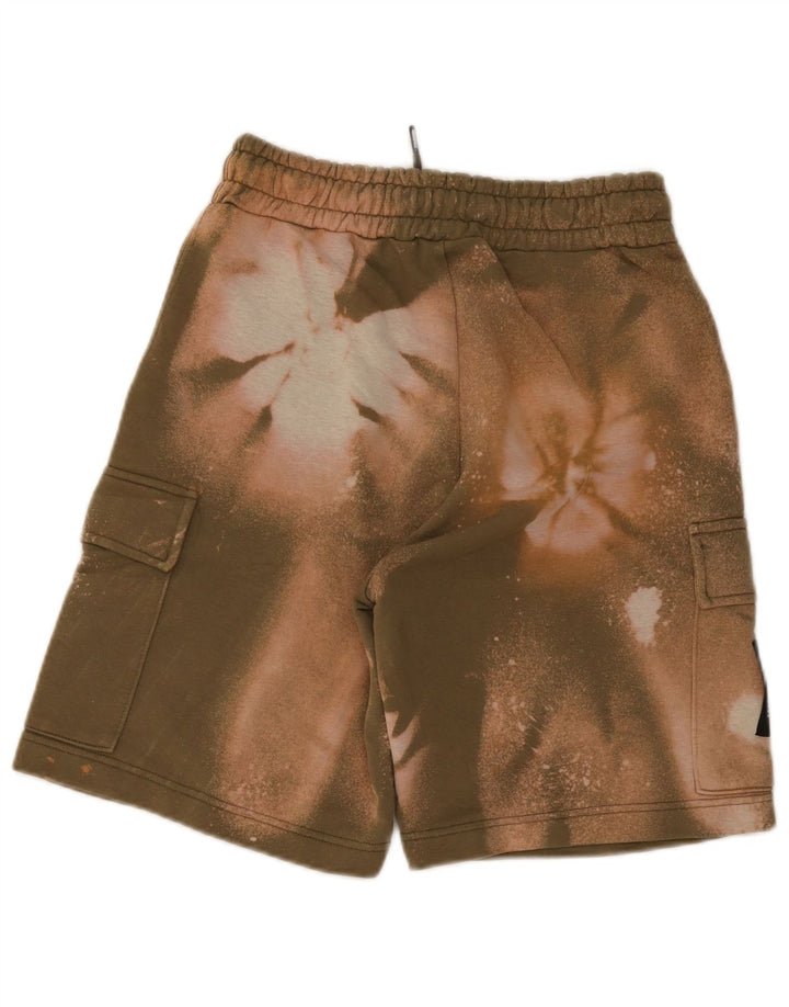 Shorts esportivos masculinos Starter Cargo pequenos cáqui tie dye algodão
