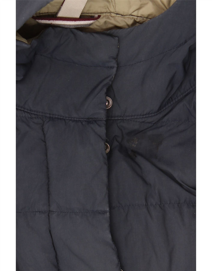 Jaqueta acolchoada com capuz feminino Colmar IT 44 médio azul marinho poliamida