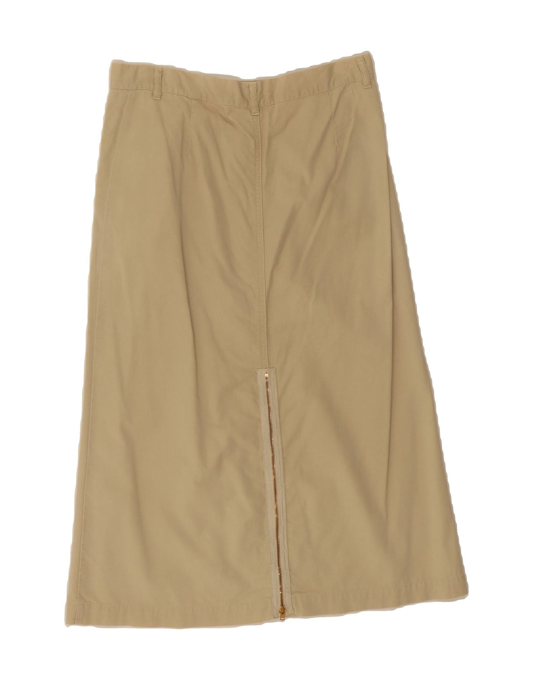 BENETTON Womens Maxi Skirt IT 42 Medium W30  Beige Cotton Vintage Benetton and Second-Hand Benetton from Messina Hembry 