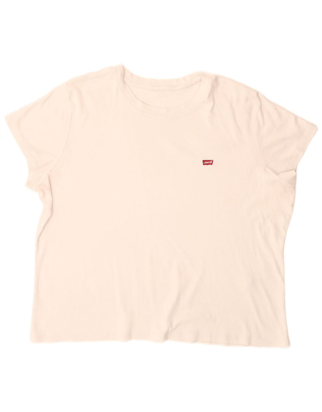 Camiseta feminina oversized Levi's UK 16 grande branca
