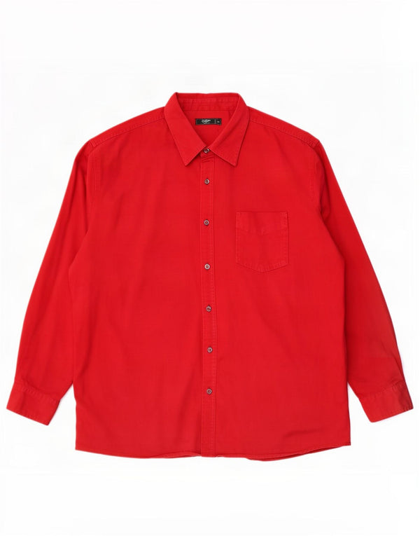 Camisa masculina Cotton Traders 2XL vermelha