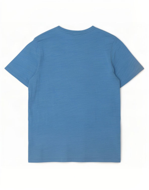 Camiseta gráfica masculina Jack & Jones Top XL algodão manchado azul