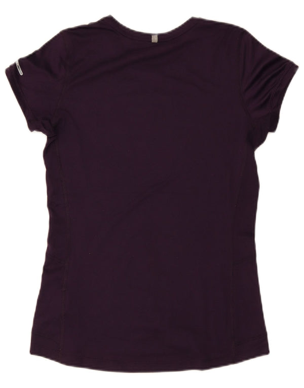 Camiseta feminina Nike Dri Fit Top UK 8 pequena roxa poliéster