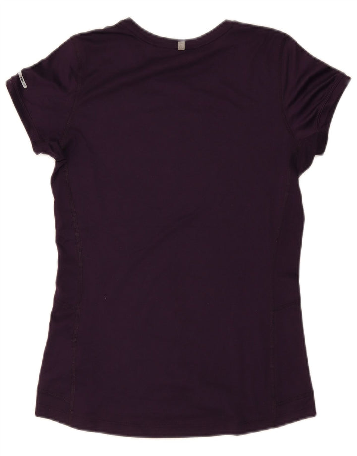 Camiseta feminina Nike Dri Fit Top UK 8 pequena roxa poliéster