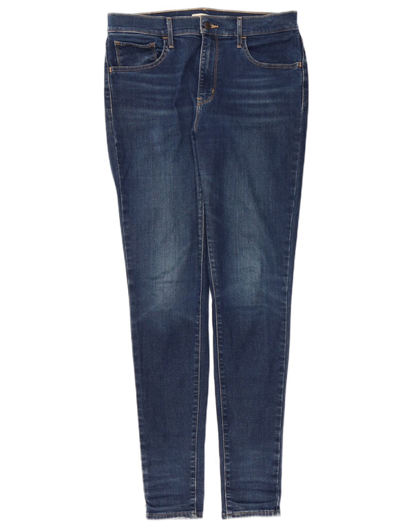 Calça jeans skinny feminina LEVI'S 720 de cintura alta W30 L32 azul marinho algodão