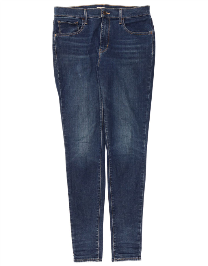 Calça jeans skinny feminina LEVI'S 720 de cintura alta W30 L32 azul marinho algodão