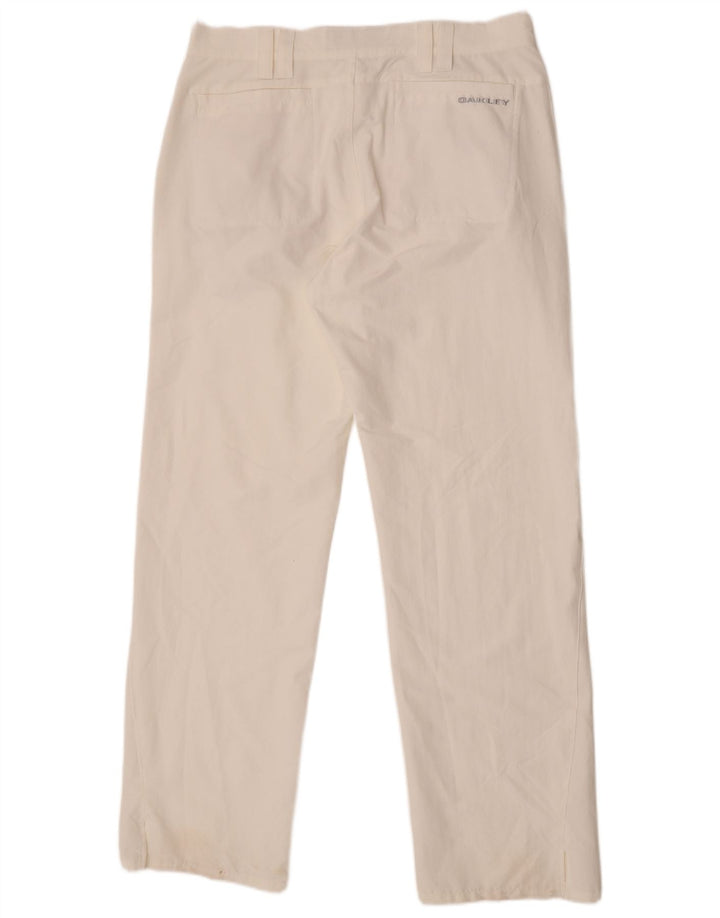 Calças Chino retas masculinas Oakley W34 L33 nylon branco