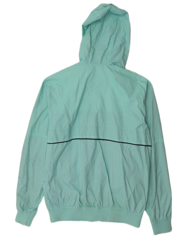 Jaqueta de chuva masculina Pull & Bear com capuz UK 40 grande turquesa Colourblock Nylon