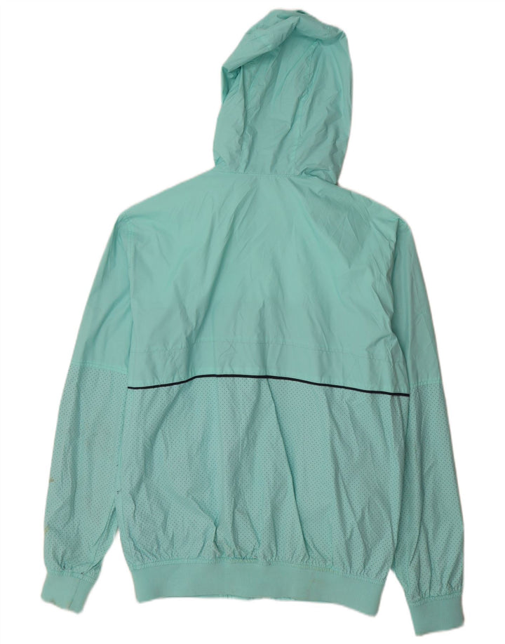 Jaqueta de chuva masculina Pull & Bear com capuz UK 40 grande turquesa Colourblock Nylon