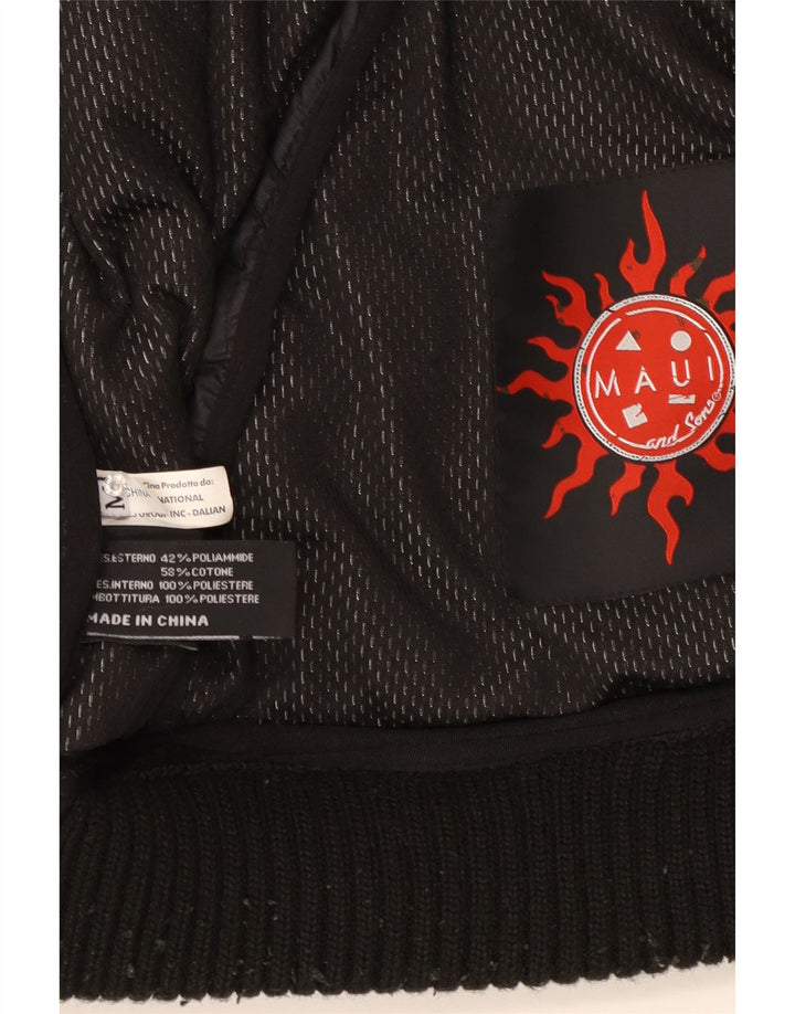 Jaqueta masculina acolchoada com capuz Maui and Sons UK 38 poliamida preta média