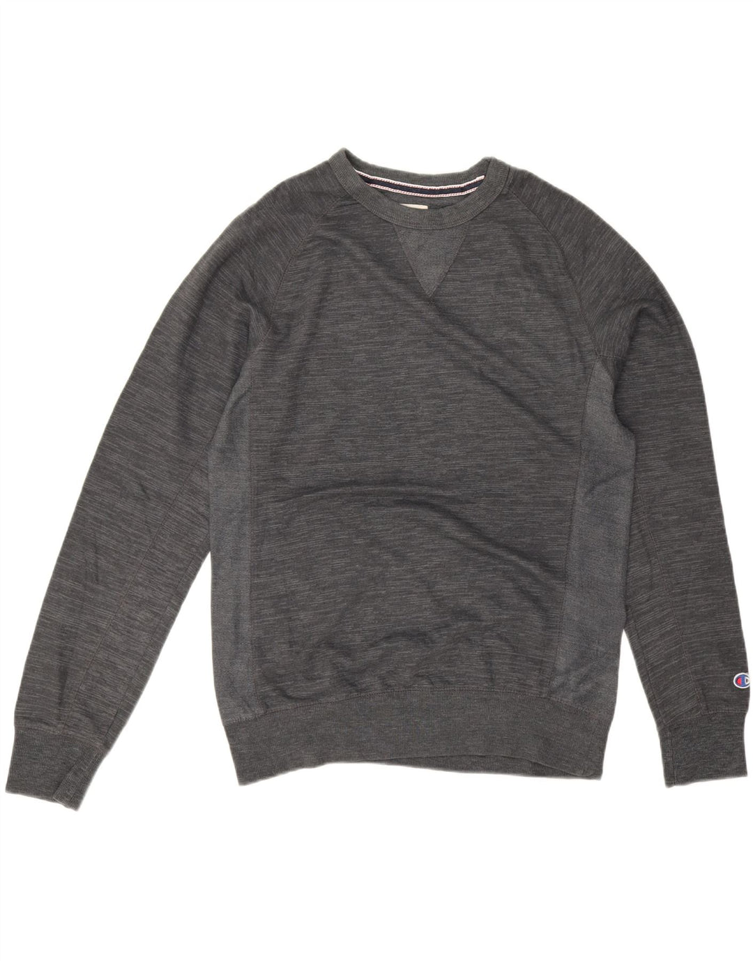 Champion moletom masculino jumper médio cinza algodão manchado