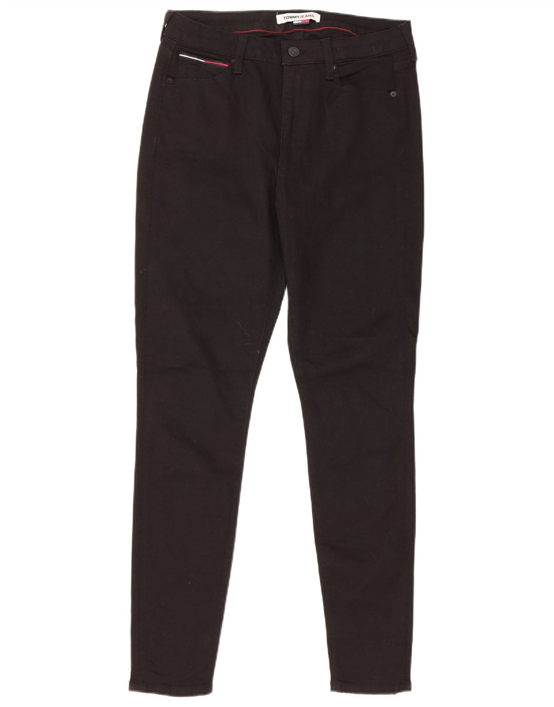 Jeans skinny feminino TOMMY HILFIGER W30 L30 algodão preto