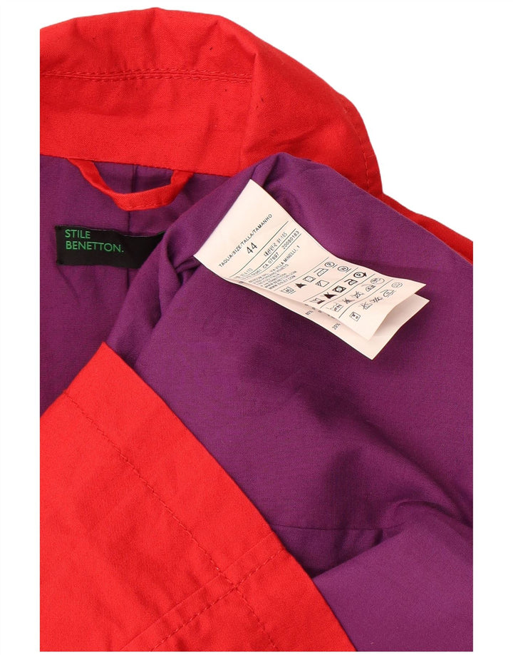 Trench Coat feminino Benetton IT 44 médio algodão vermelho
