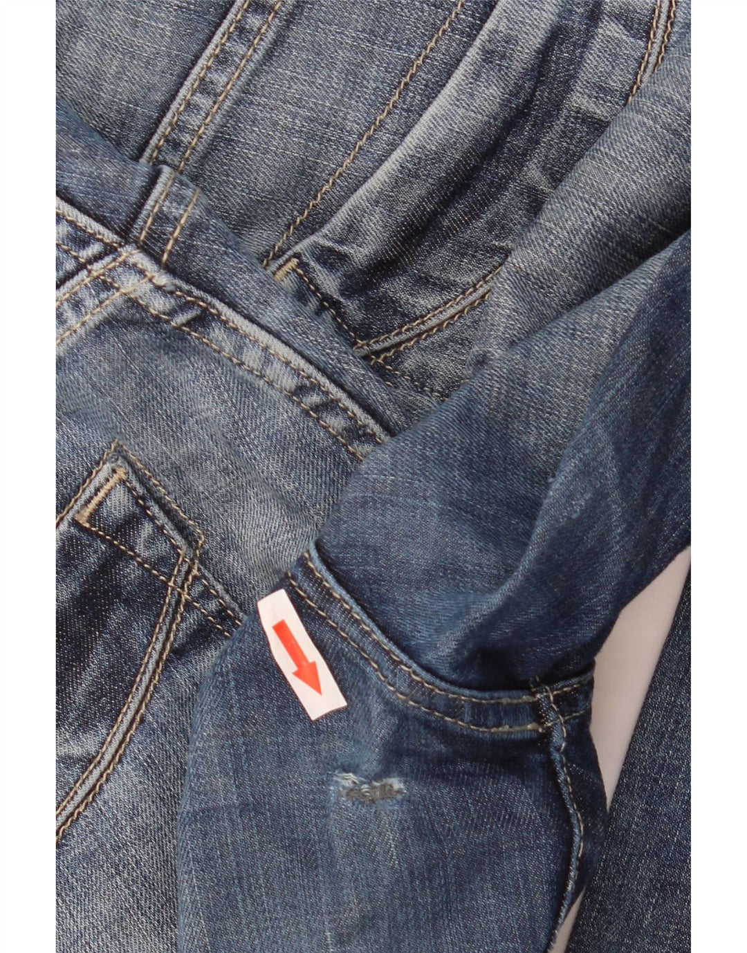 Jeans slim feminino Massimo Dutti W28 L29 azul algodão