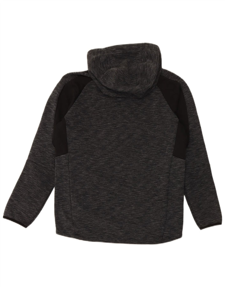 Puma Mens Hoodie Jumper Médio Cinza Algodão Flecked