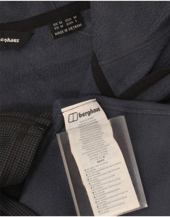 Jaqueta masculina com capuz Berghaus de poliéster médio preto