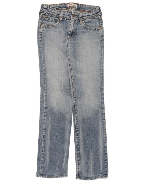 Calça jeans feminina Levi's 570 Straight W31 L31 azul algodão