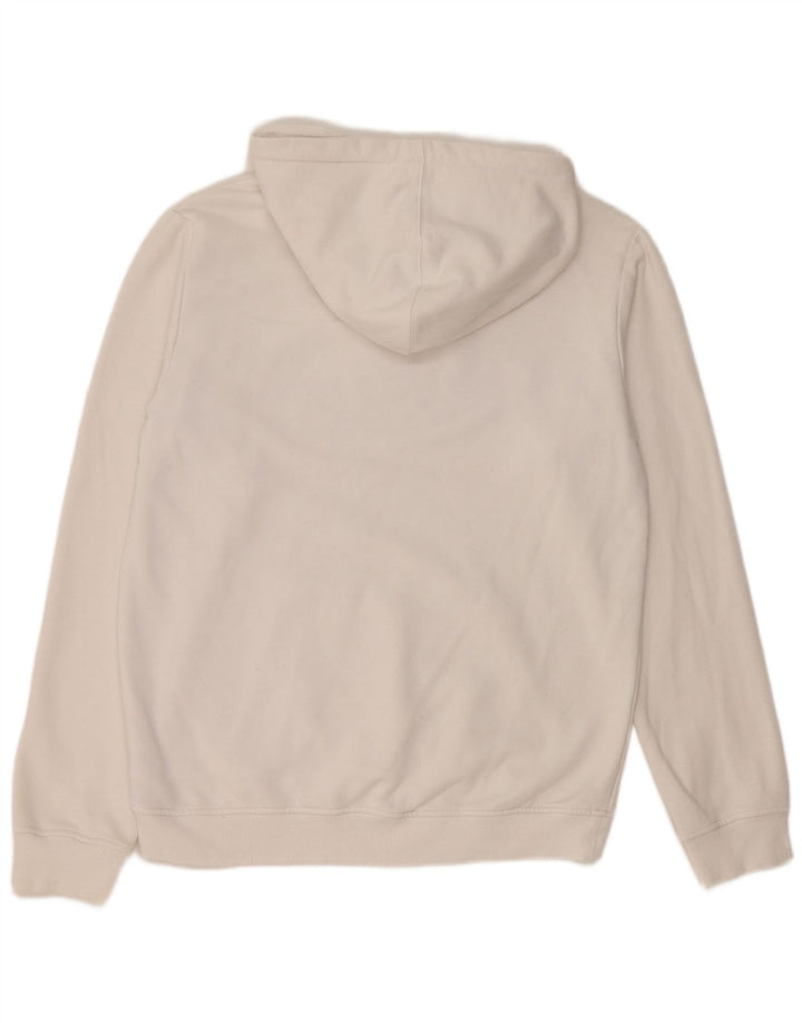 Adidas masculino gráfico moletom com capuz médio algodão branco