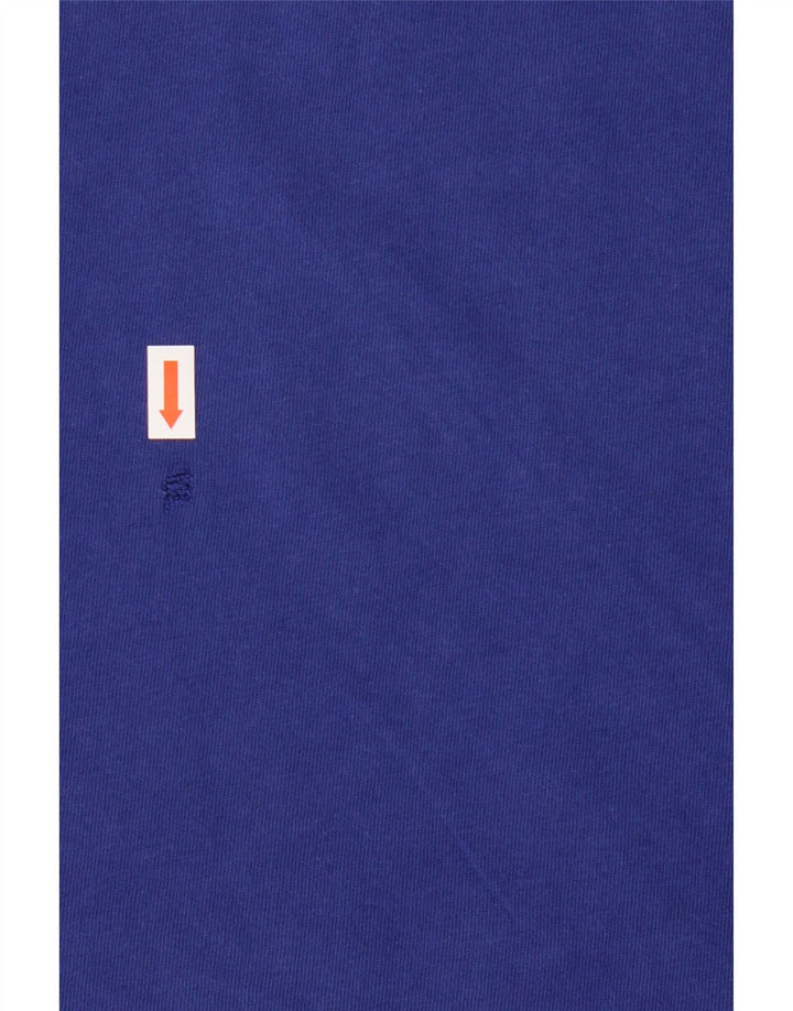 Adidas Mens Graphic T-Shirt Top Médio Algodão Azul